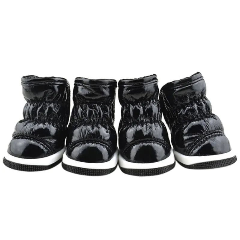 4Pcs/set Pet Dogs Winter Rain Shoes Waterproof Dog Snow Boots