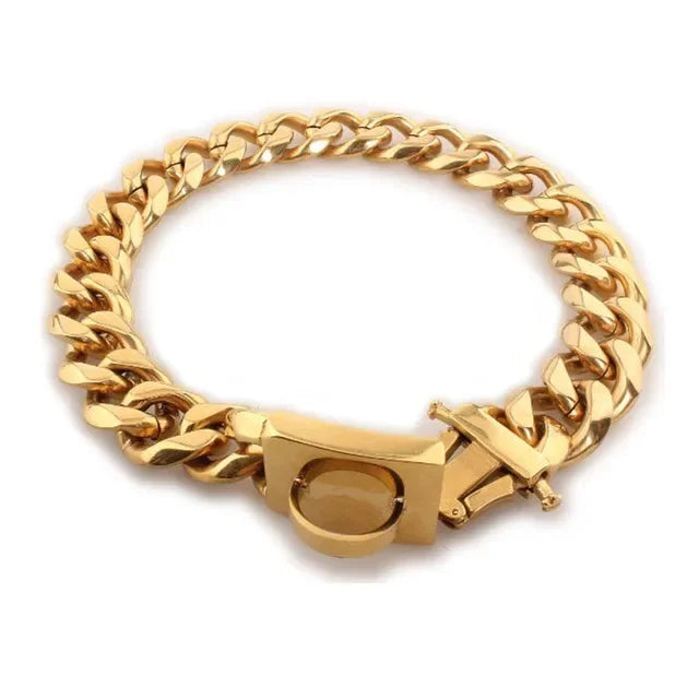 Stainless Steel Dog Chain Collar For Large Pitbull Bulldog