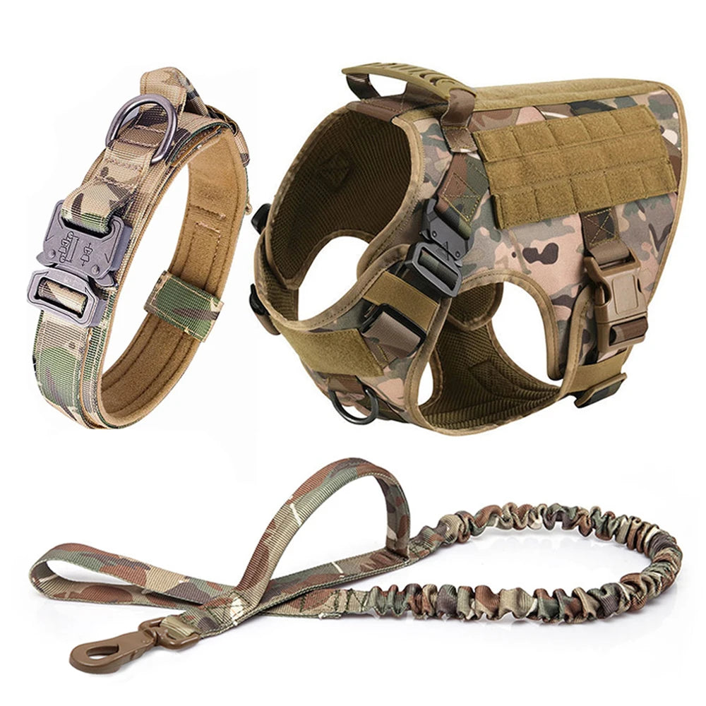 Petravelcn Large Dog Harness and Leash Set for Training