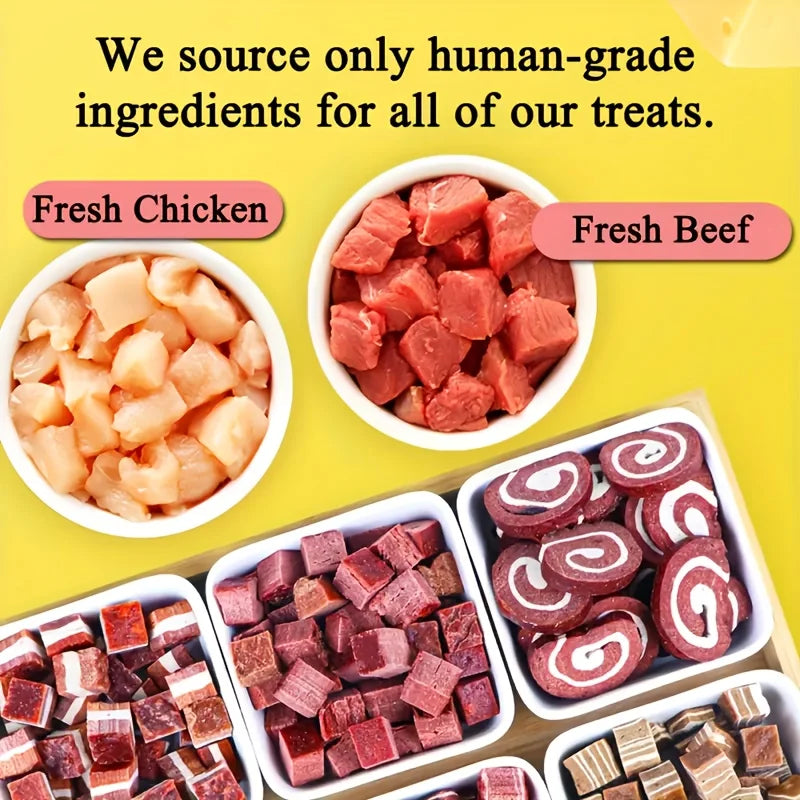 Beef Cubes Dog Treats 100g Healthy Easily Digestible