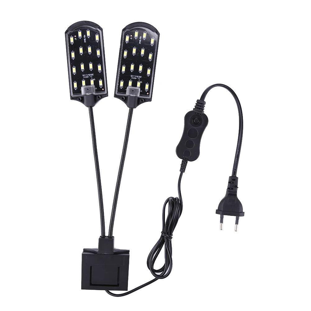 15W Waterproof LED Aquarium Light Grow Clip Lamp For Plants
