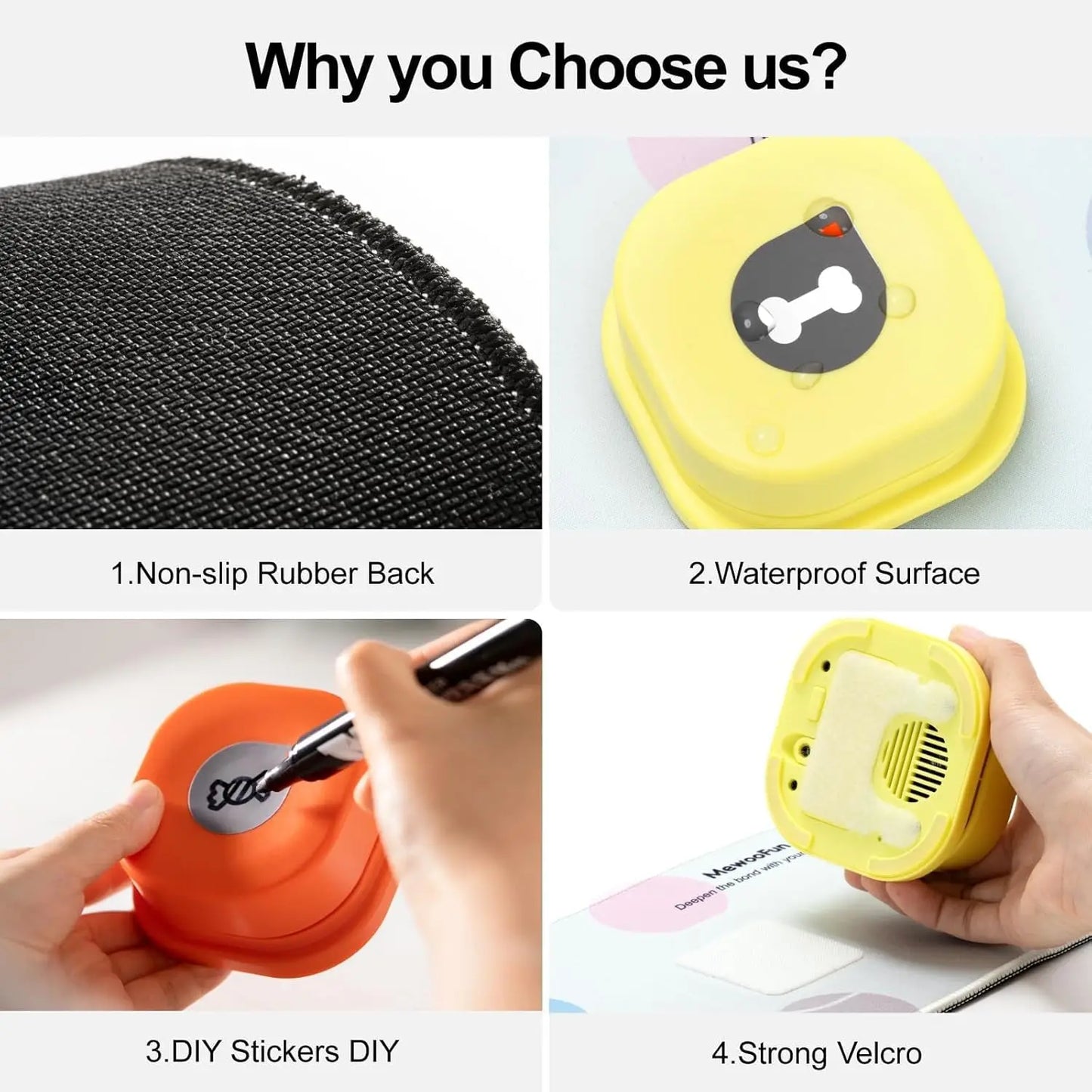 Mewoofun Dog Buttons for Communication Talking Training