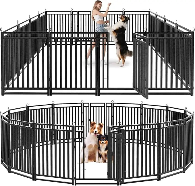 Hign Concerned Outdoor Dog Fence 40 Inch 16 Panel Playpen