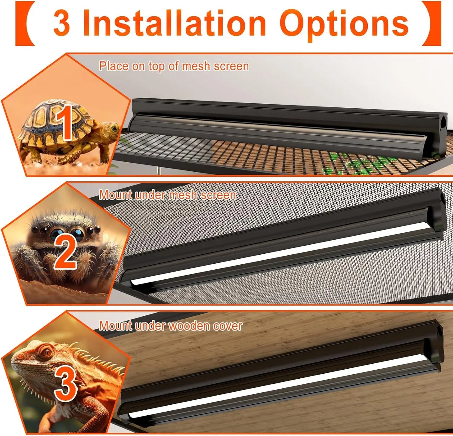 Aquarium LED Light Slim Clip On Fish Tank Waterproof Lighting