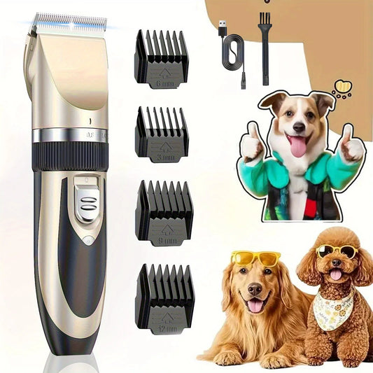 Hign-concerned Wireless Pet Grooming Kit Low Noise Cats Dogs