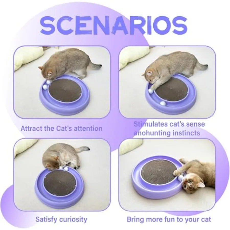 Cat Track Ball Replacement Toy Hign Concerned 4 Pack White