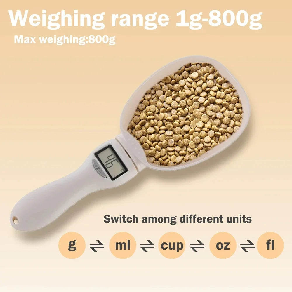 Digital Pet Food Measuring Scoop With LED Display Scale