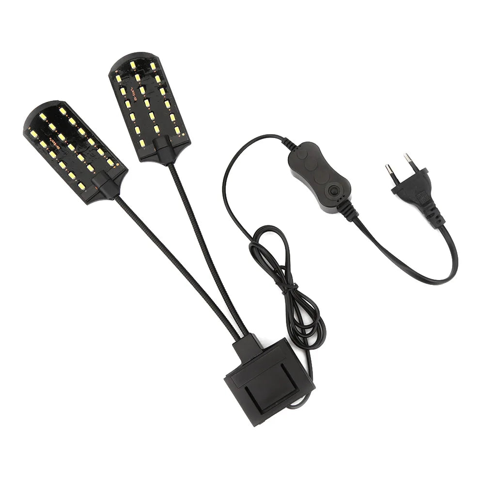 15W Waterproof LED Aquarium Light Grow Clip Lamp For Plants