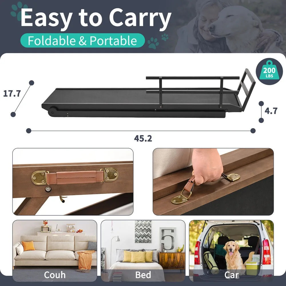 Lilypelle Adjustable Dog Ramp For Small And Large Dogs