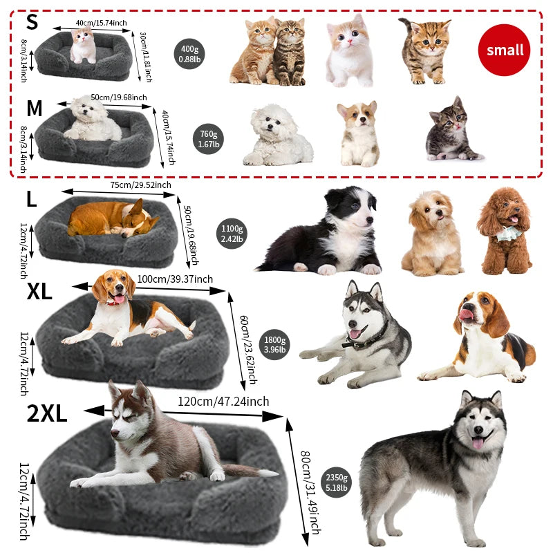 Orthopedic Dog Bed For Large Dogs CN Jiangsu Durable Plush