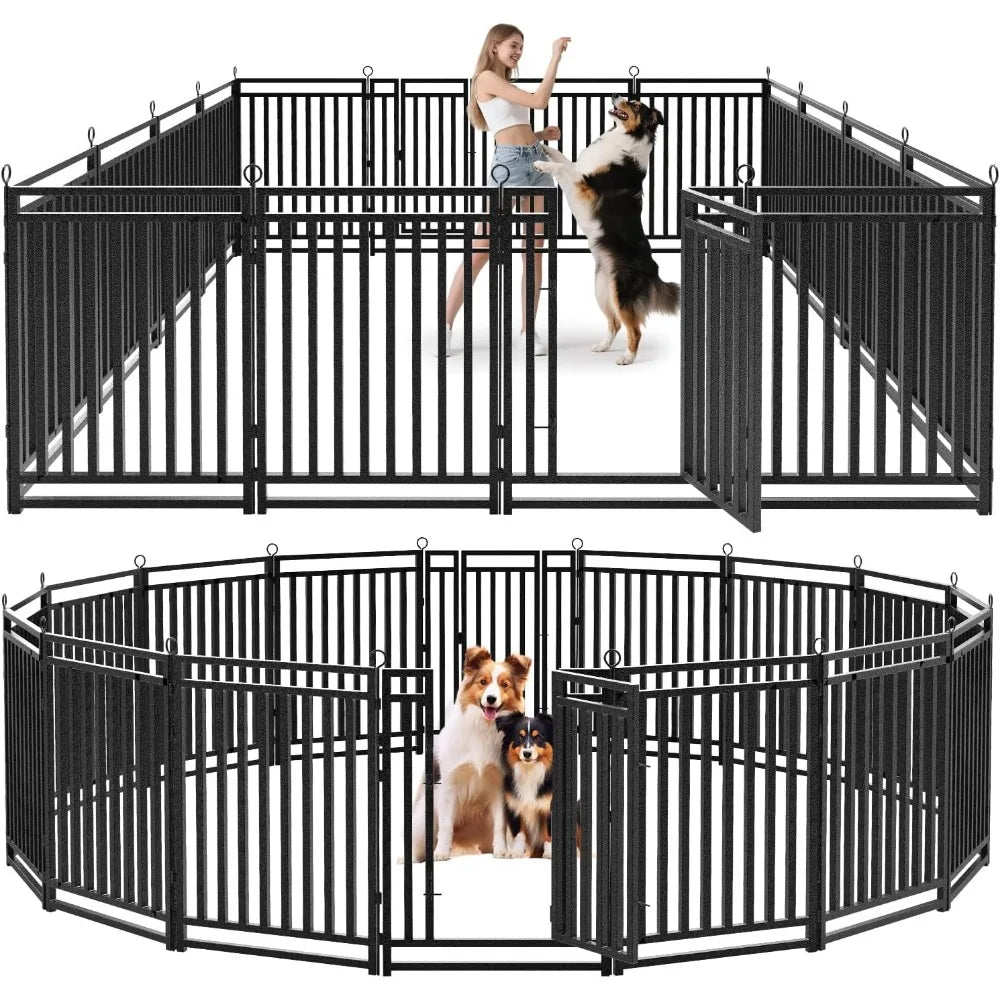 Hign Concerned Outdoor Dog Fence 40 Inch 16 Panel Playpen