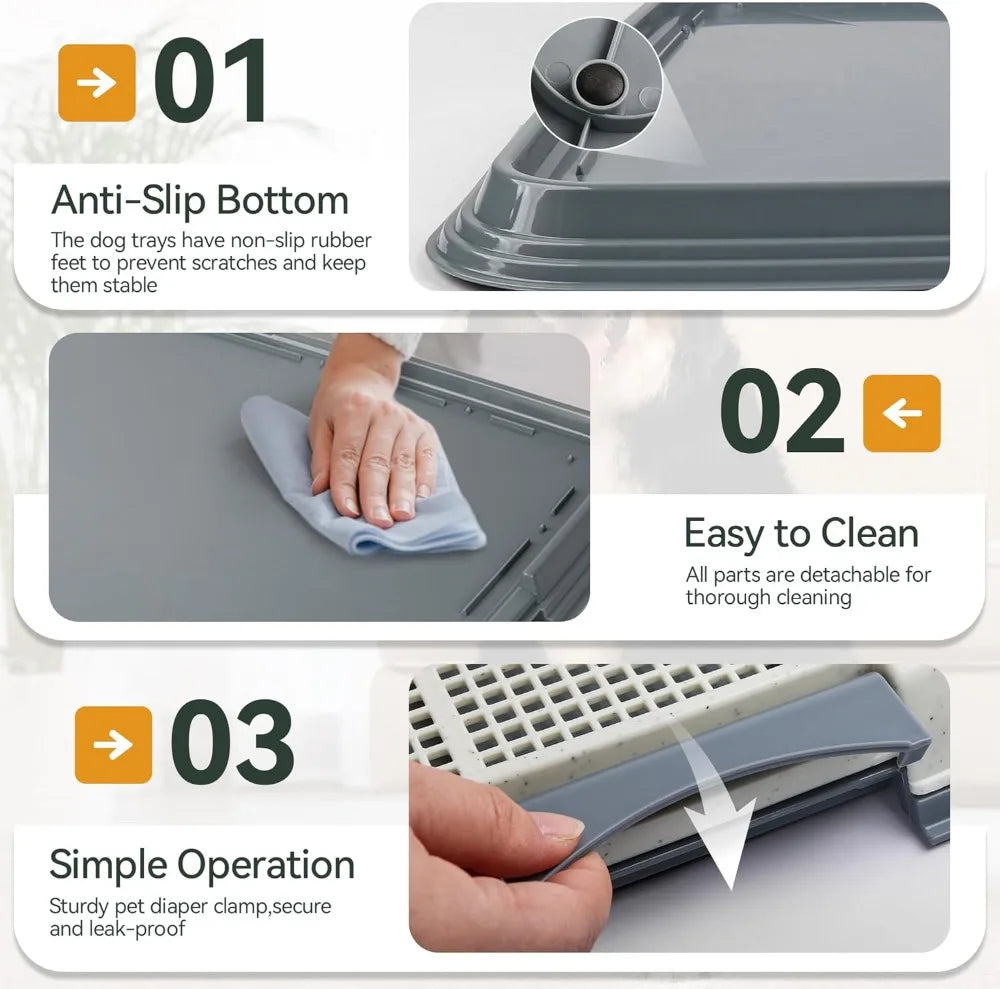 Hign Concerned Dog Pee Pad Holder High Wall Puppy Indoor