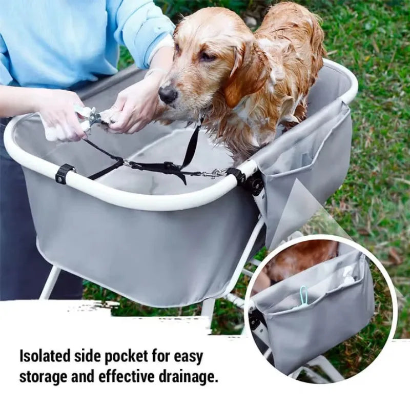 Dog Litter Elevated Foldable Dog Bath Tubs For Large Pets