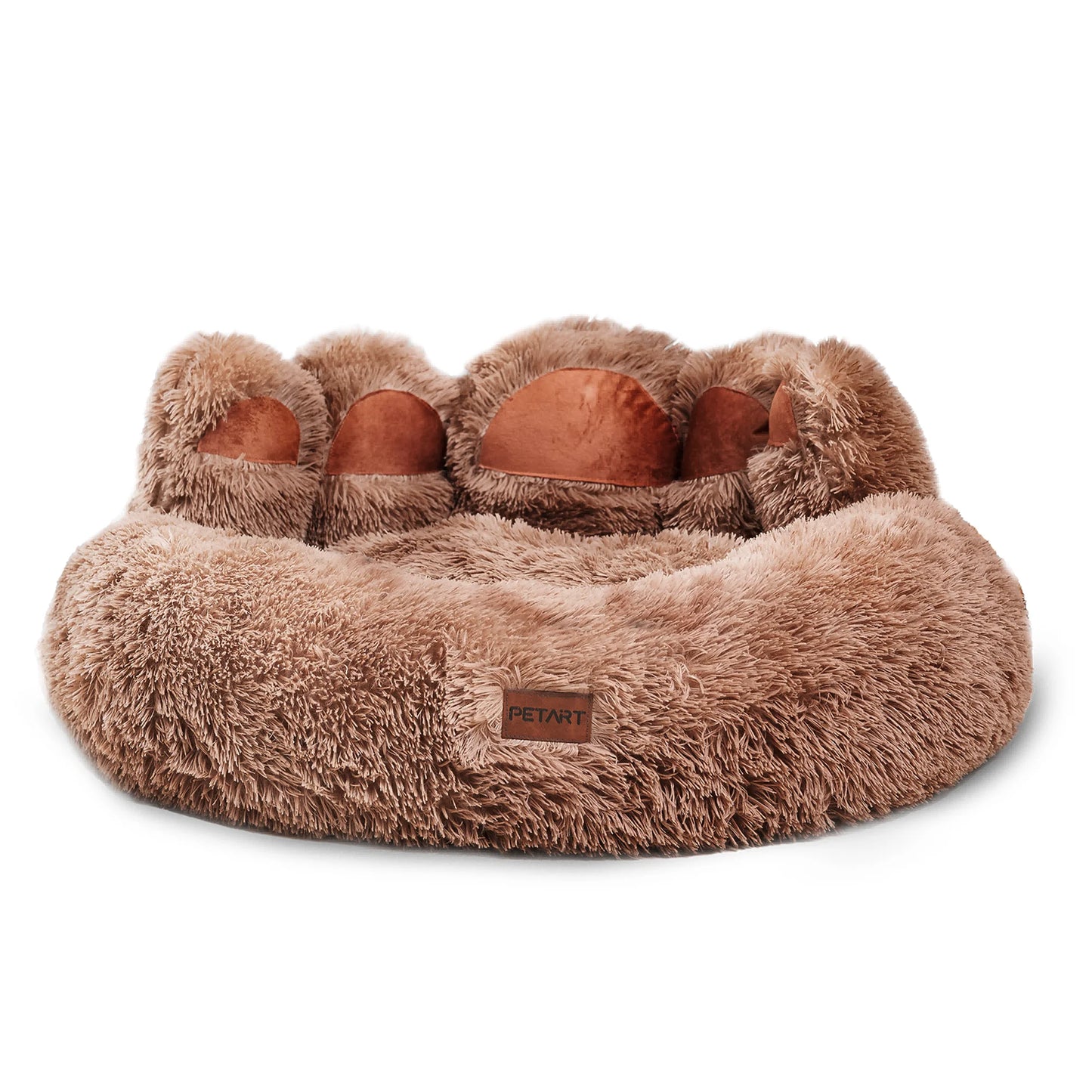 PETARTCN Paw Shape Cozy Warm Dog Bed For Furry Friends