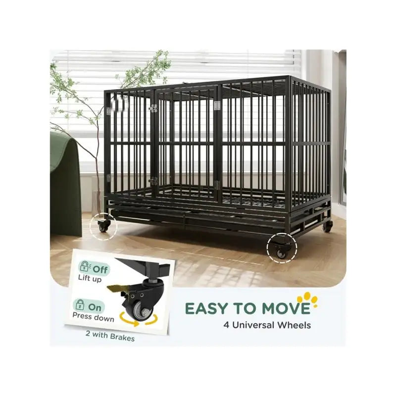 Durable Portable Adjustable Dog Crate For Secure Travel