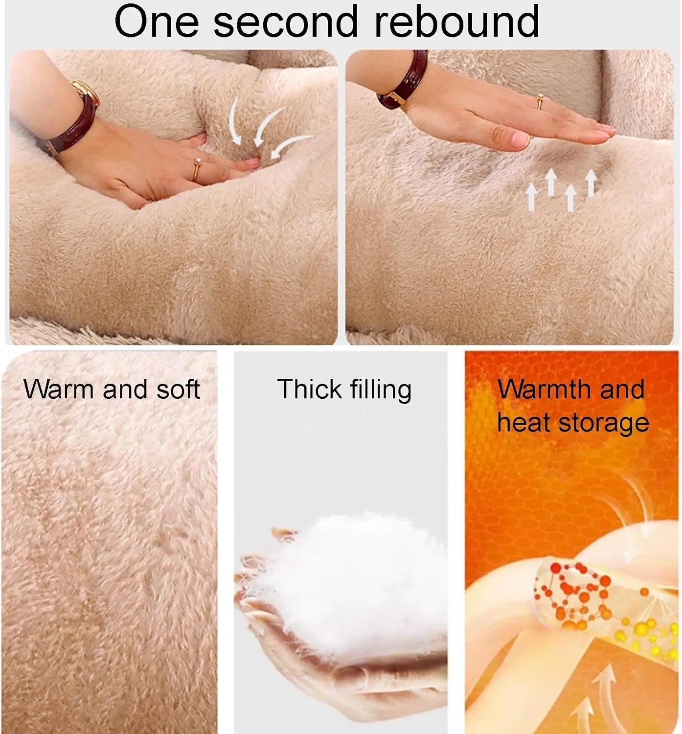 Pet Sofa Bed Plush Memory Foam For Cats And Small Dogs