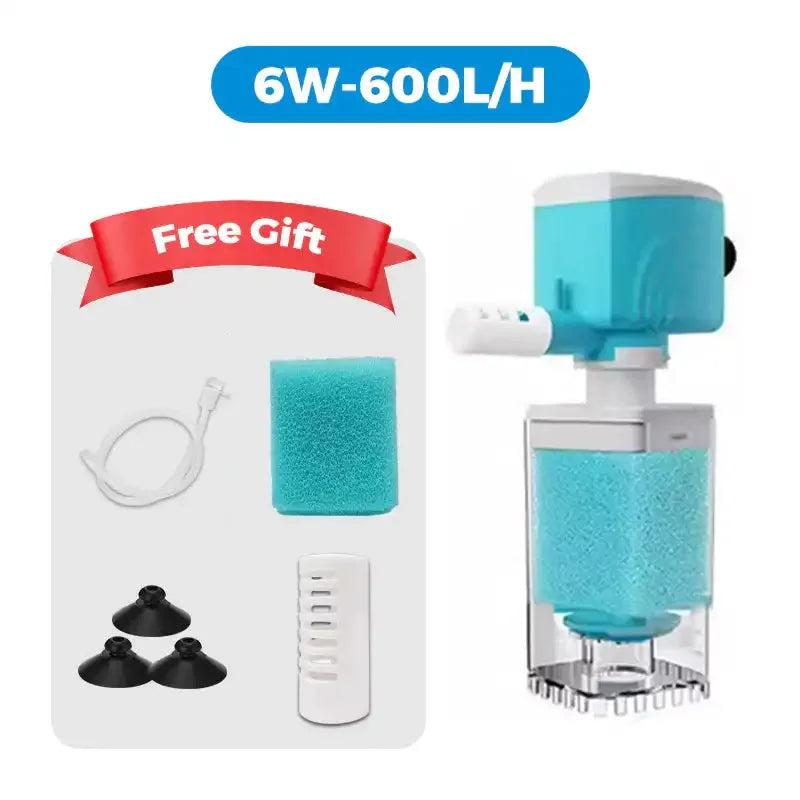 Automatic Aquarium Filter System 4W 220V Built In Pump