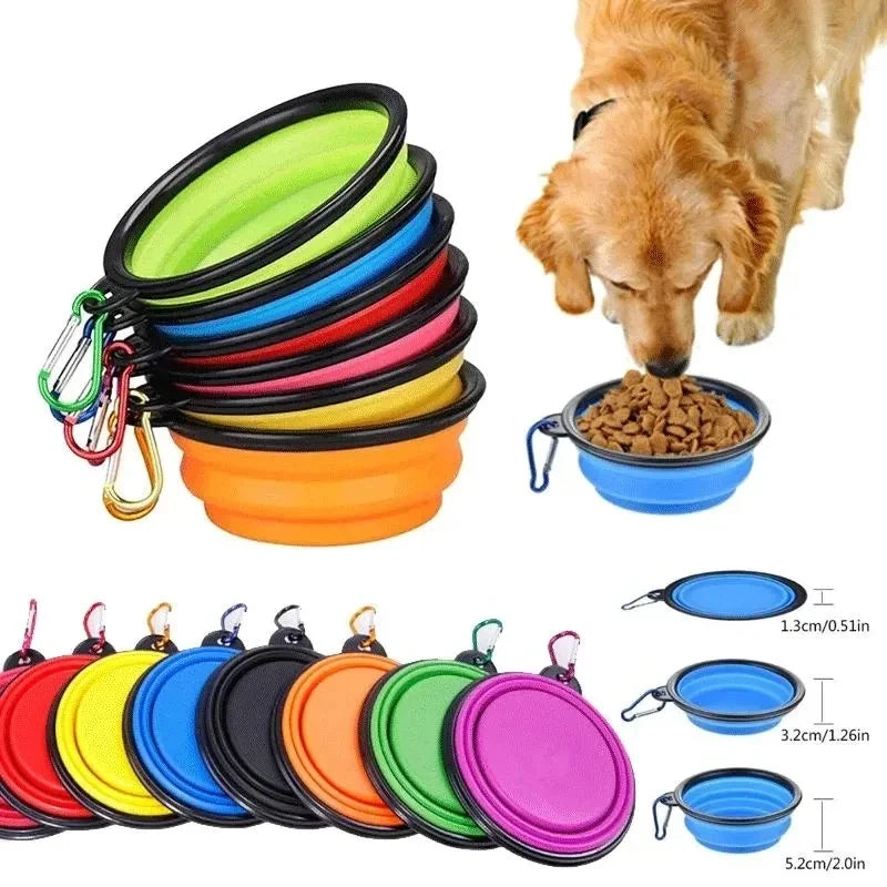 YTYIN Foldable 350mL Pet Bowl Portable Travel Dogs Cats