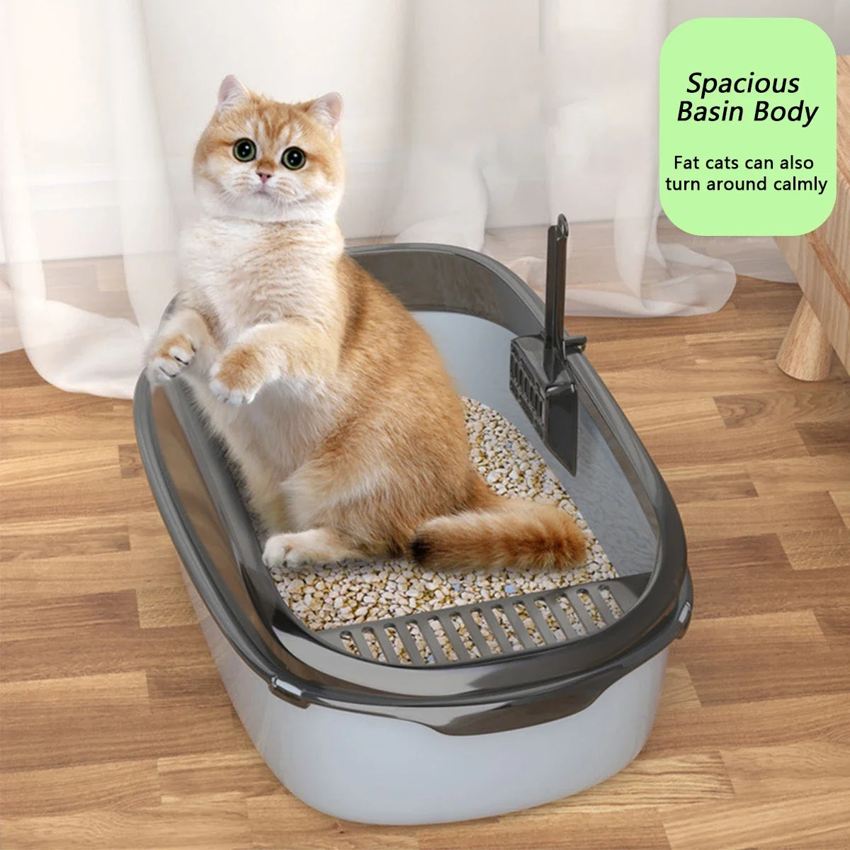 Choice Cat Litter Box High Sides Splashproof For Cats
