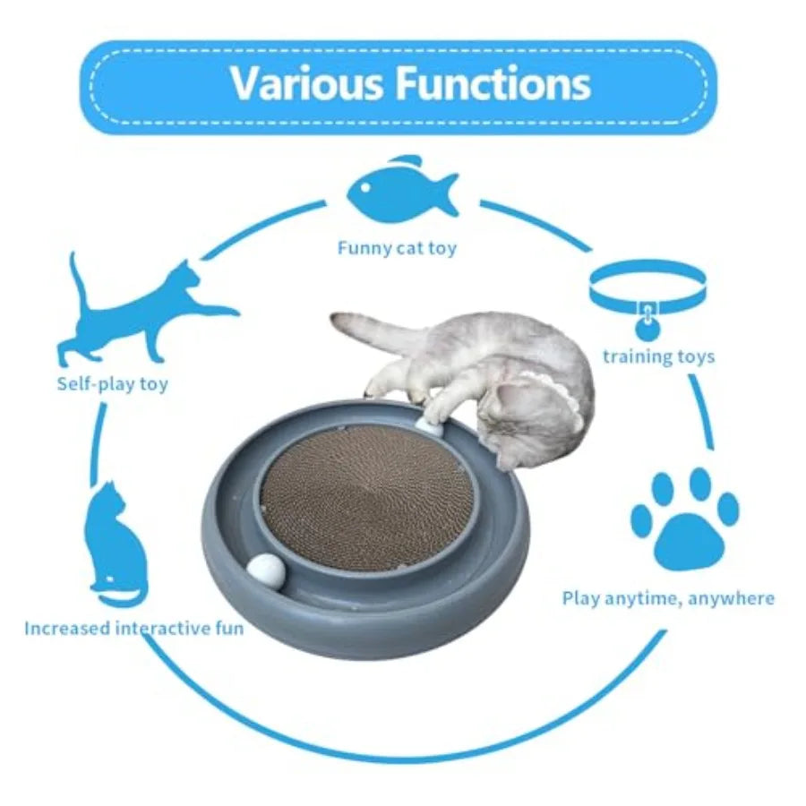 Cat Track Ball Replacement Toy Hign Concerned 4 Pack White