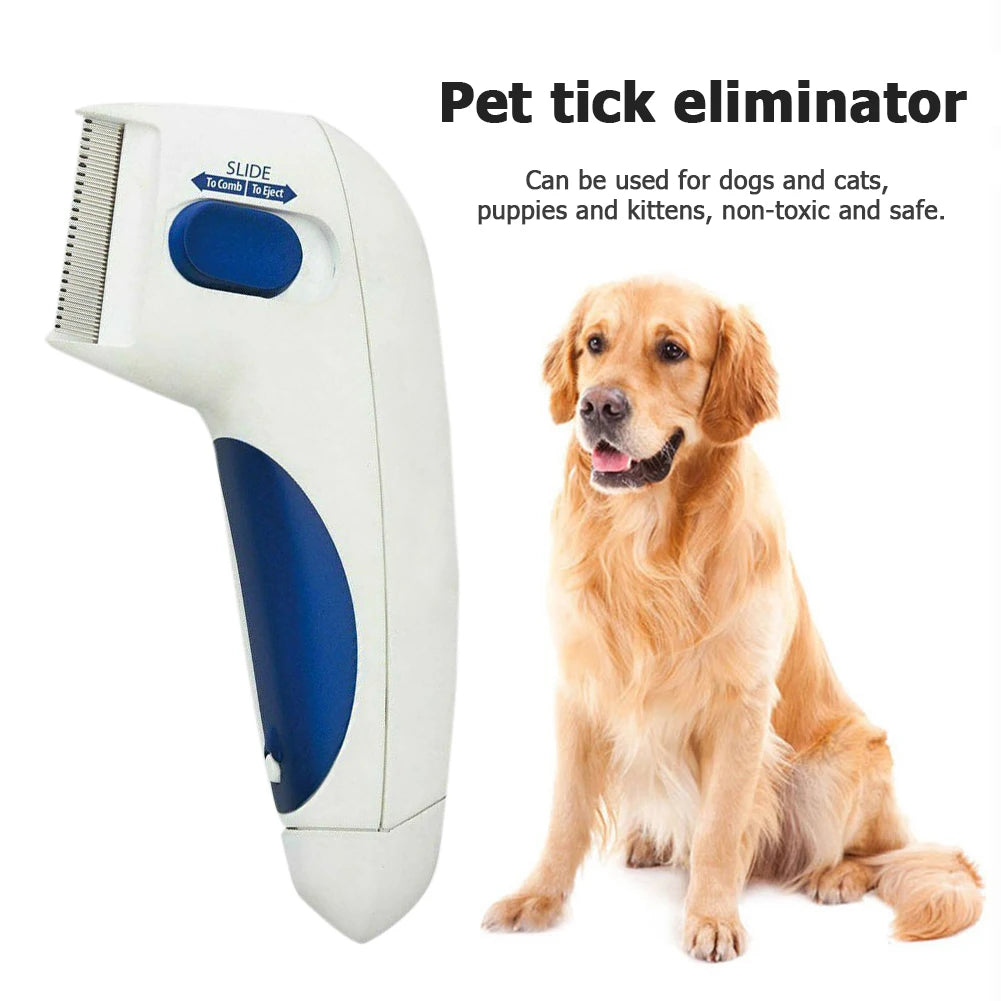 Alloet Electric Pet Flea Comb For Dogs And Cats Kills Lice