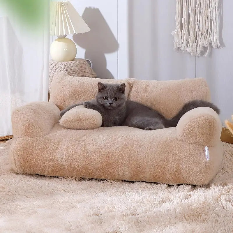 Pet Sofa Bed Plush Memory Foam For Cats And Small Dogs