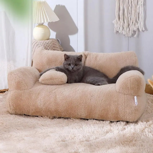 Pet Sofa Bed Plush Memory Foam For Cats And Small Dogs