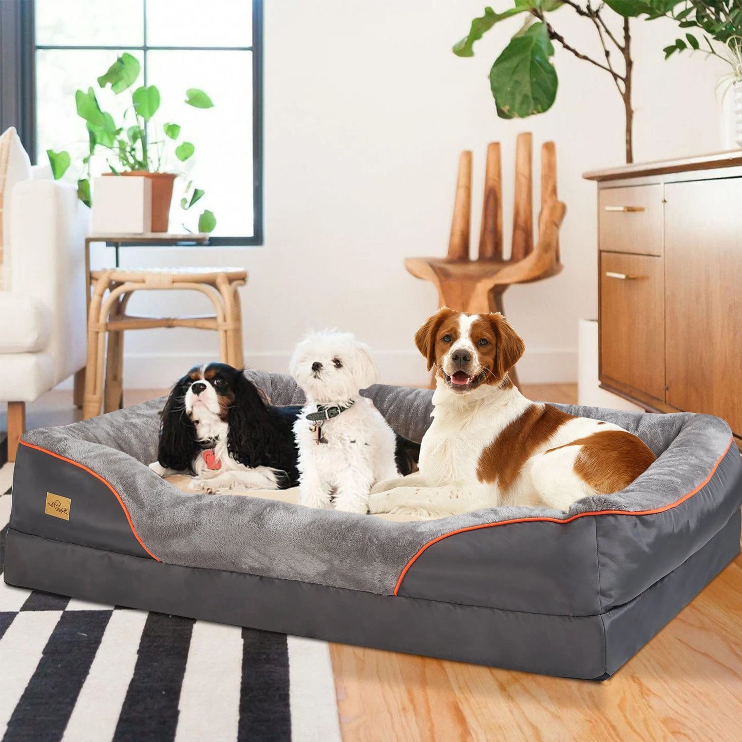 Orthopedic Foam Dog Bed Removable Cover L XL 2XL 3XL Senior