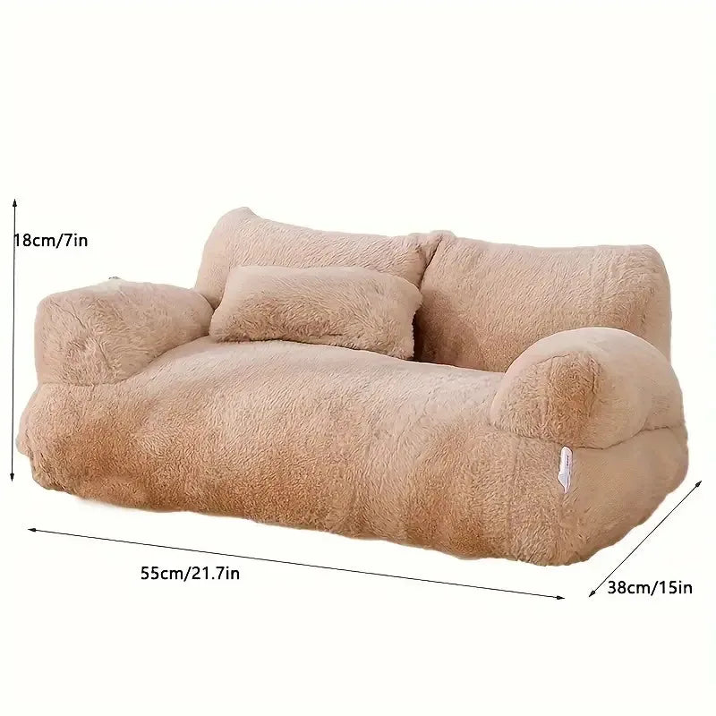Pet Sofa Bed Plush Memory Foam For Cats And Small Dogs