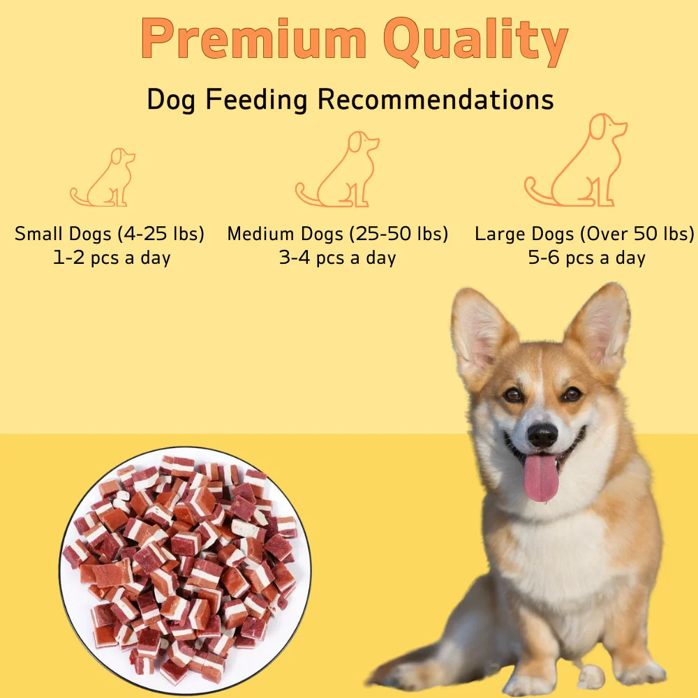 Beef Cubes Dog Treats 100g Healthy Easily Digestible