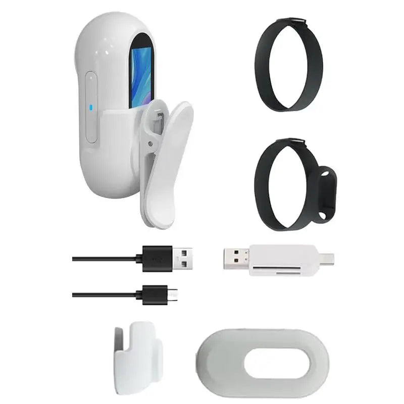 Pet Collar Camera 1080P Mini With Screen For Recording