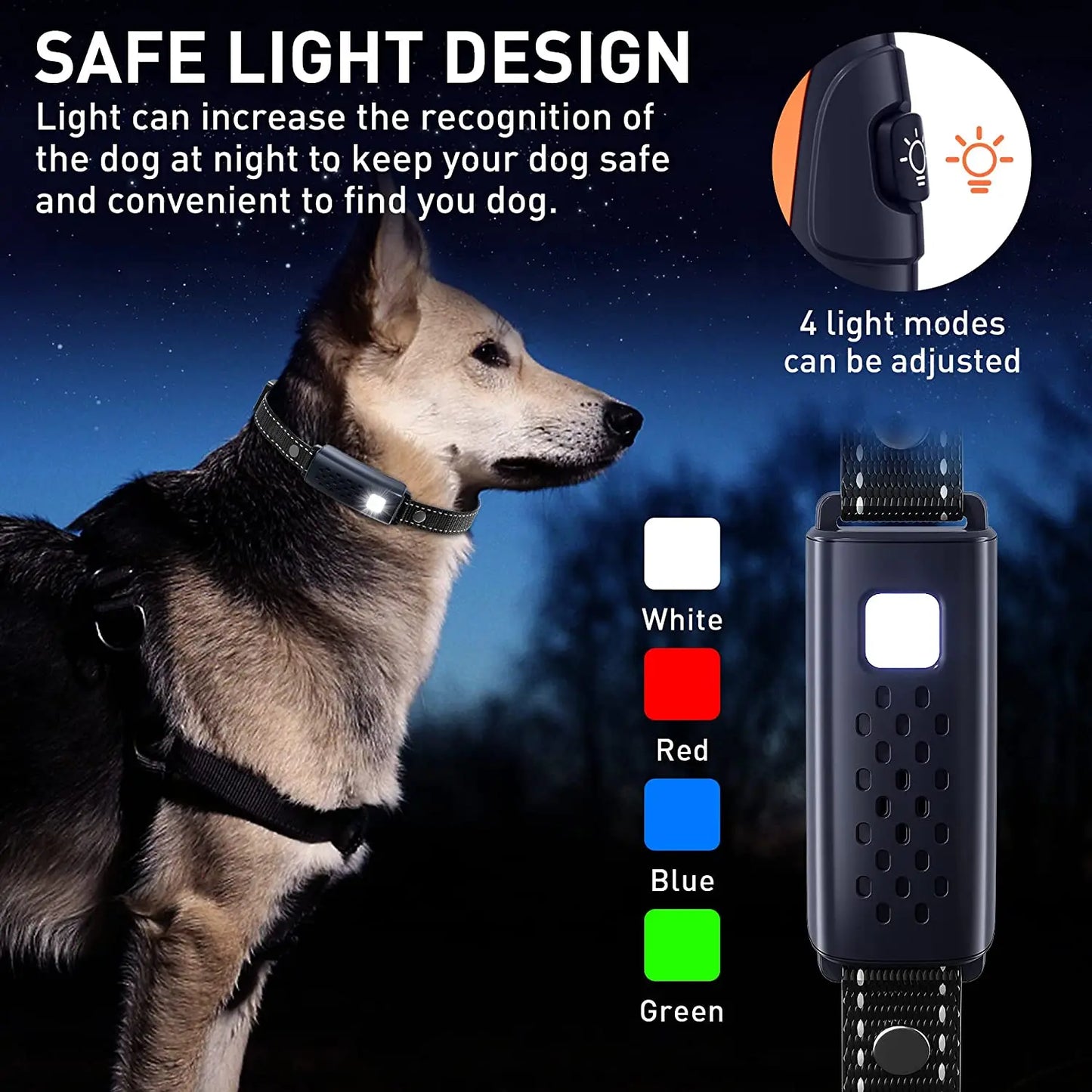WXRPET RS3 Dog Training Collar Remote Beep Vibration 3300Ft