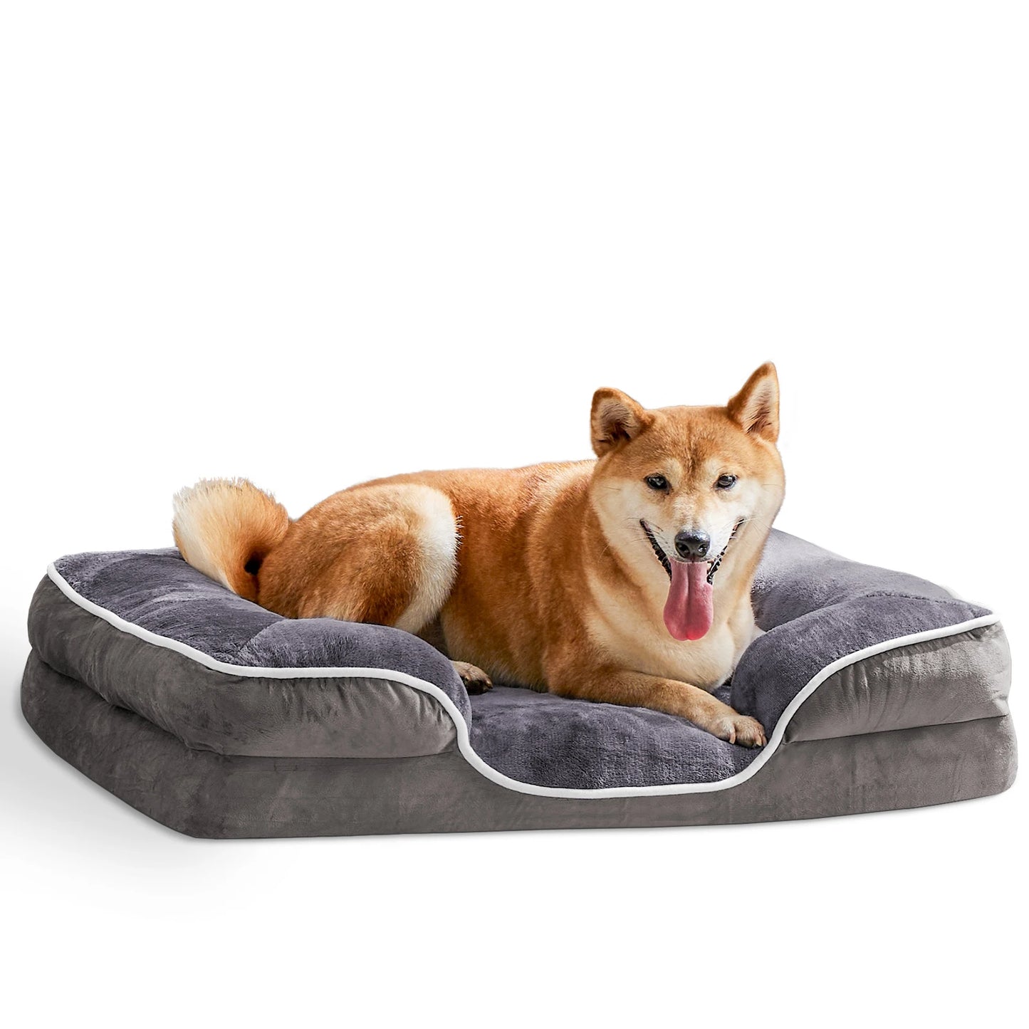 Memory Foam Pet Bed for Dogs and Cats with Washable Cover