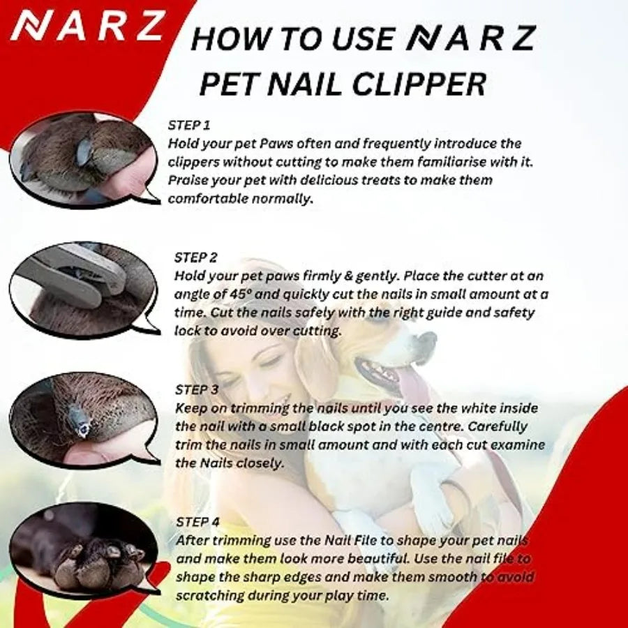 Professional Dog And Cat Nail Clippers With Safety Lock