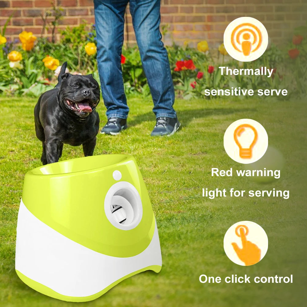 Automatic Dog Ball Launcher Interactive Pet Tennis Thrower