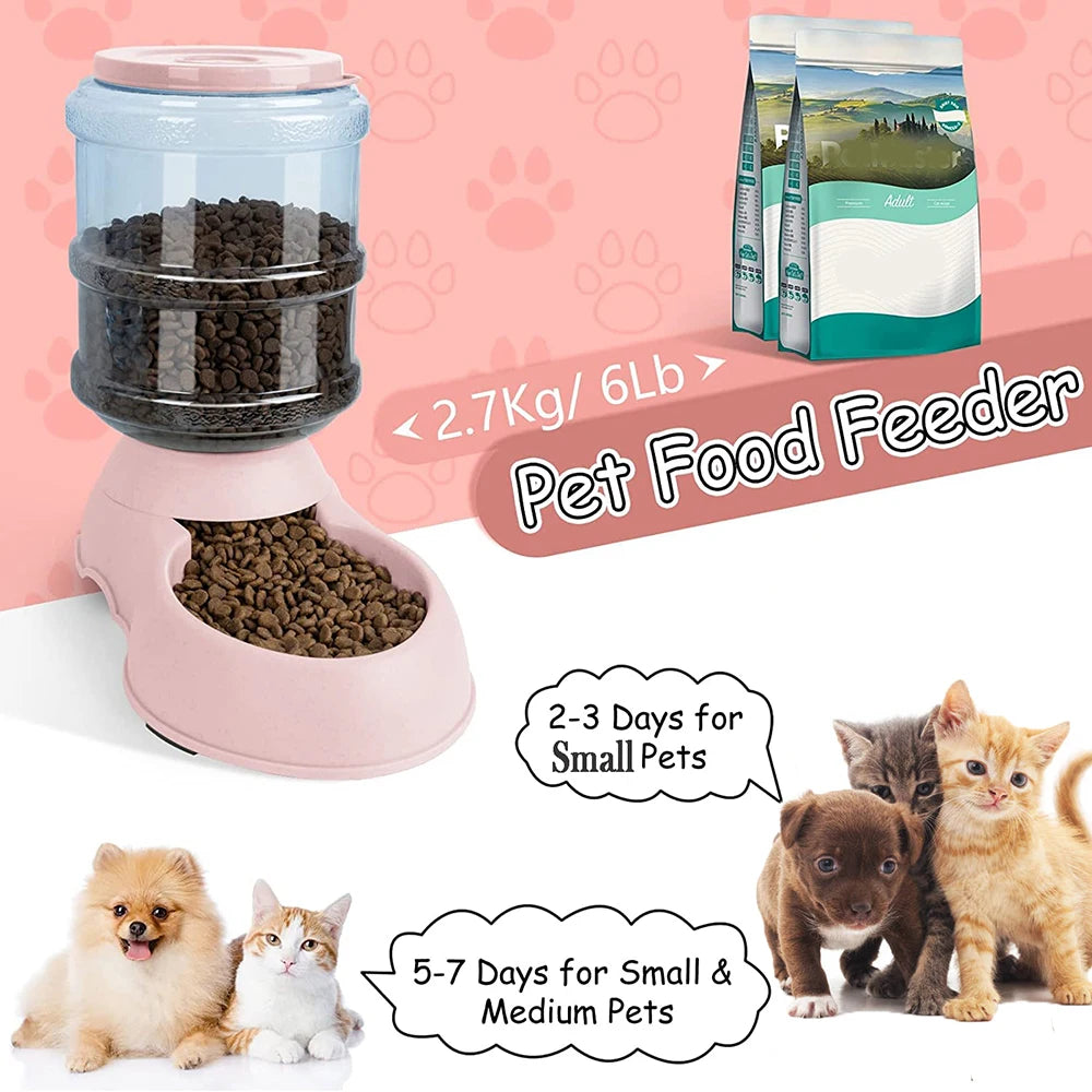 Automatic Water Dispenser Pet Feeder Large Capacity Bowl