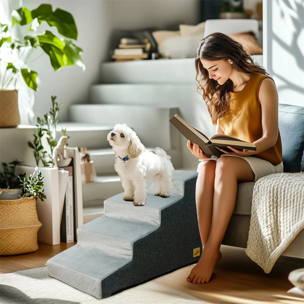 Dog Door Pet Ramp Stairs 3 Step 4 Step High Density Foam