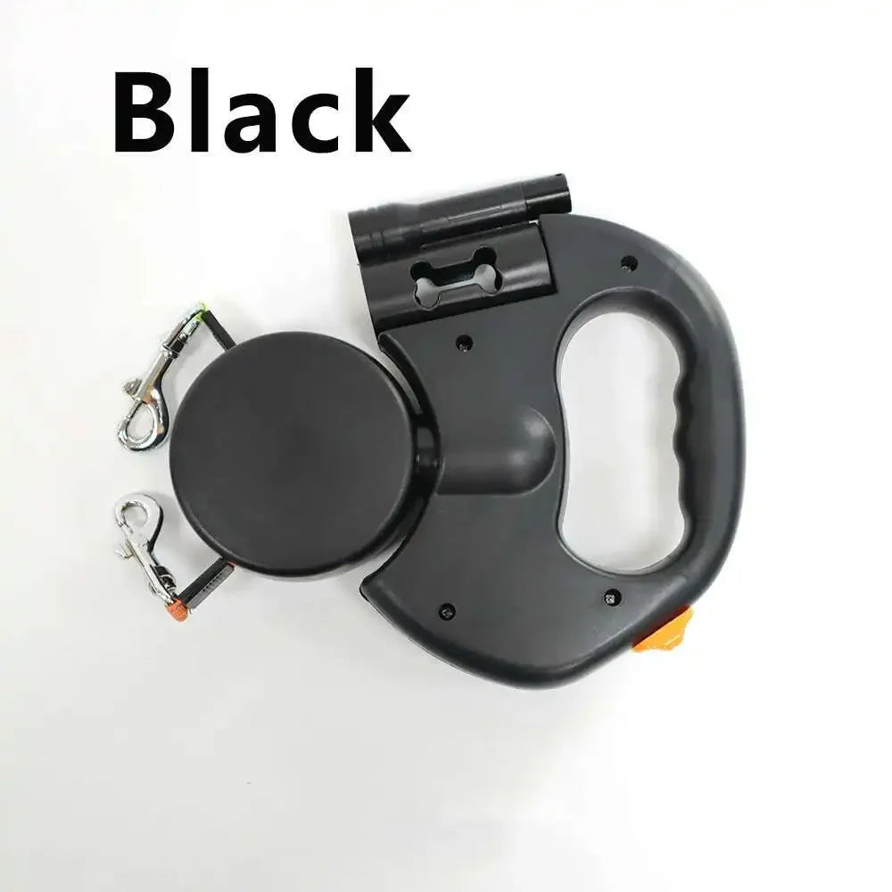 Auto Retractable Double Ended Dog Leash 3m With Led Light