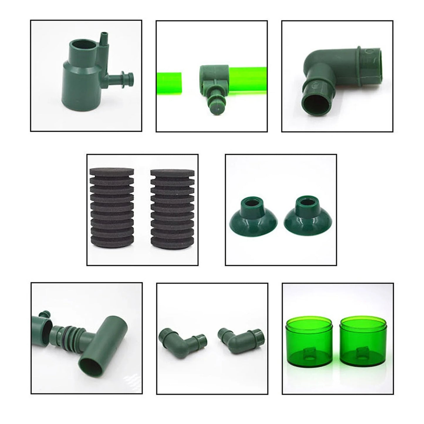 Double Head Aquarium Oxygen Filtration Pump With Bio Sponge