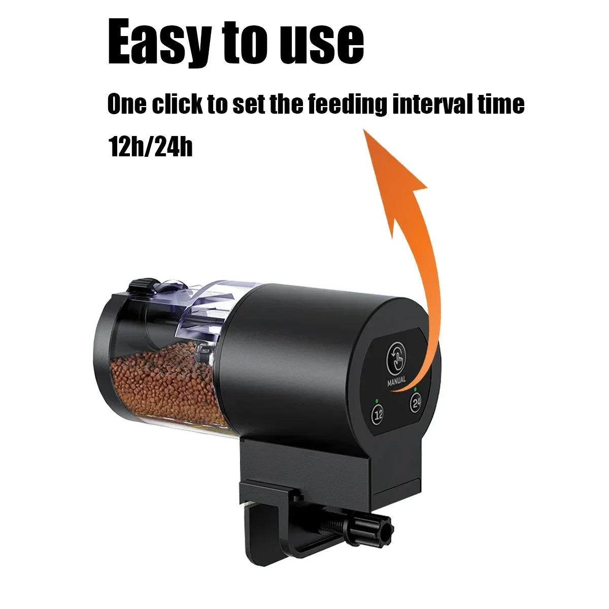 Automatic Fish Feeder For Aquarium 100ml Battery Powered