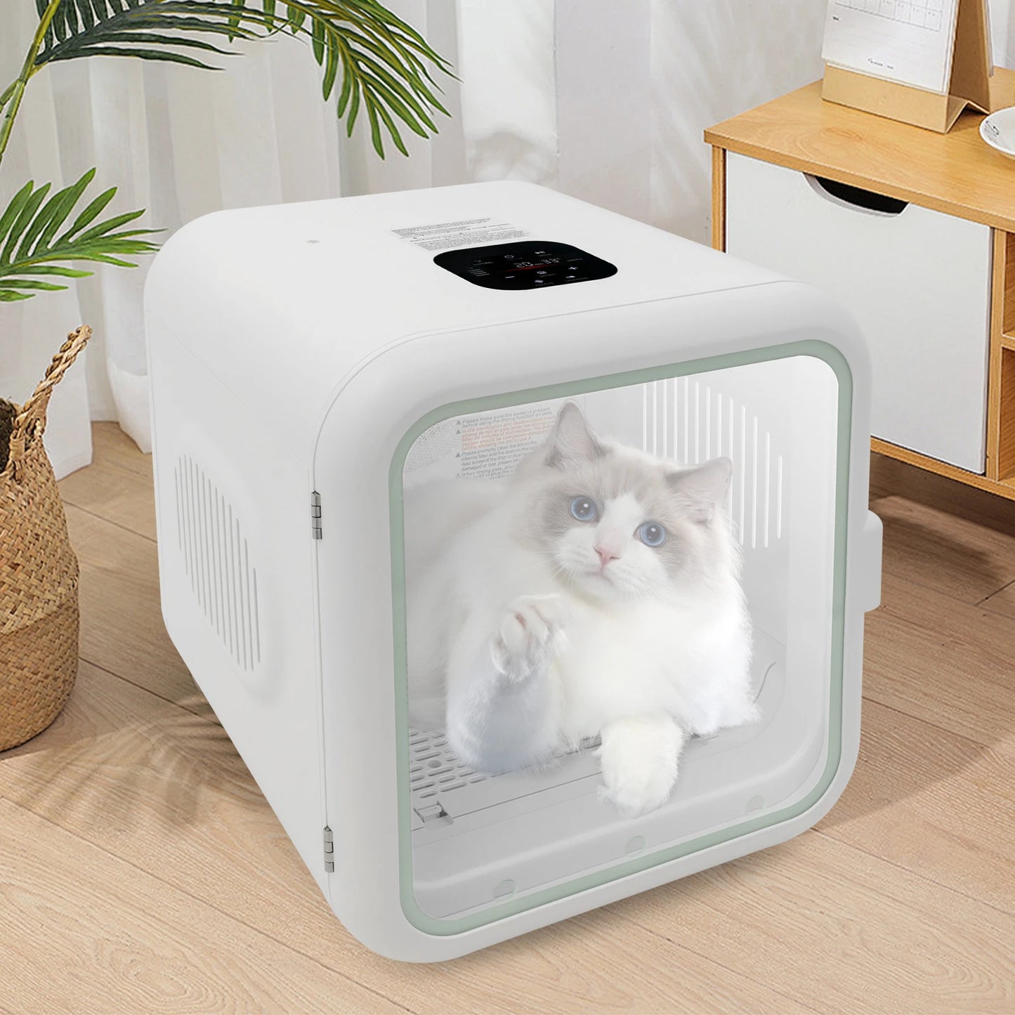 62L Cat Dog Dryer Box 110V 800W Adjustable Temp For Pets