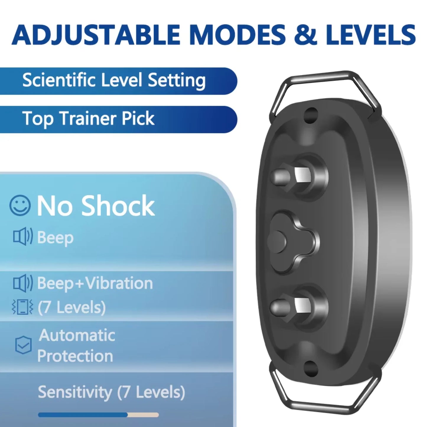 Rechargeable Smart Dog Bark Collar Adjustable Sensitivity