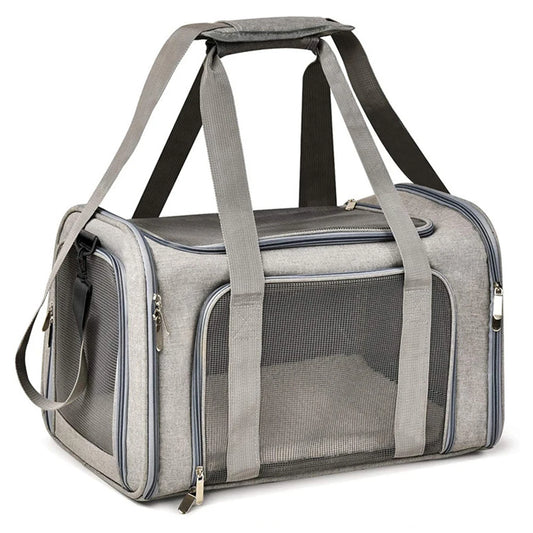 1PC Cat, Dog Carrier for Small Medium Cats Puppies up to 15 Lbs, Collapsible Travel Puppy Carrier