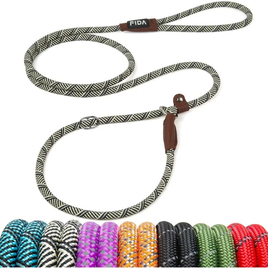 Slip Lead 6Ft Heavy Duty Leash No Pull Reflective Small Dog