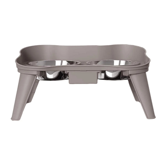 Stainless Steel Elevated Dog Bowl Non Slip No Spill Design