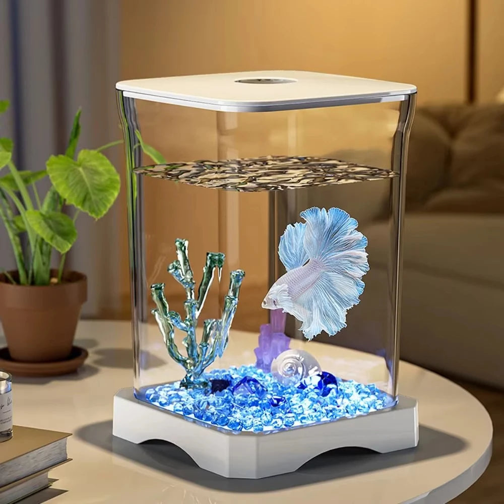 4K Desktop Fish Tank Acrylic With Detachable Panel Premium