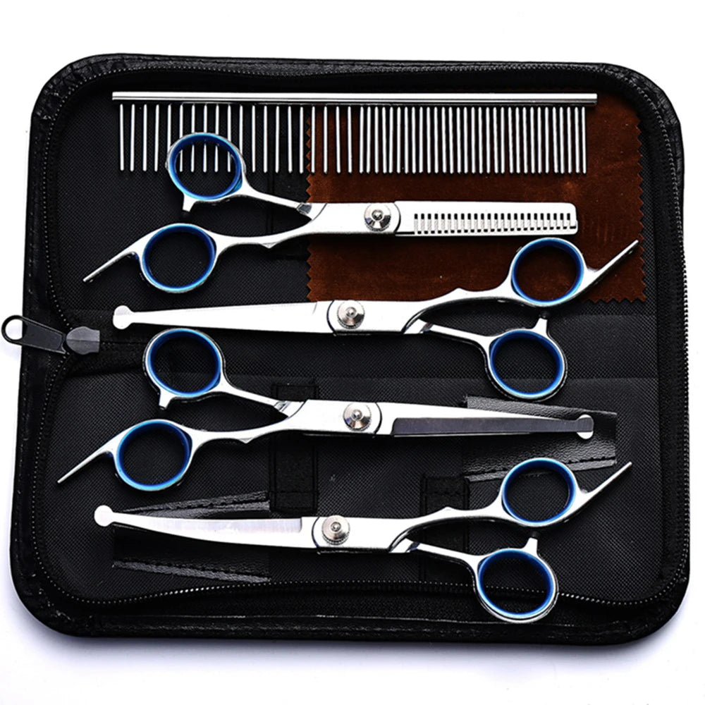 7 Inch 4CR Stainless Steel Dog Grooming Scissors Set