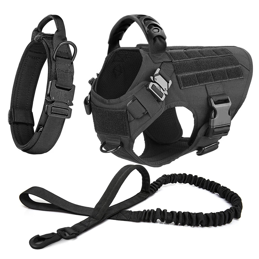 Petravelcn Large Dog Harness and Leash Set for Training