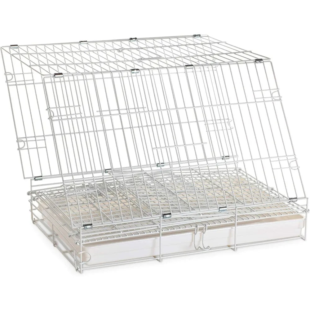 spacious white 20x12.5x15.5 travel bird cage