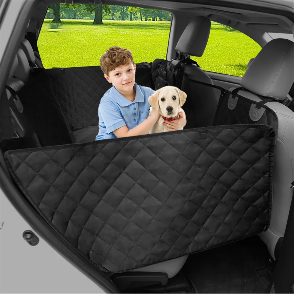 Dog Car Hammock Waterproof Back Seat Extender Mesh Guard